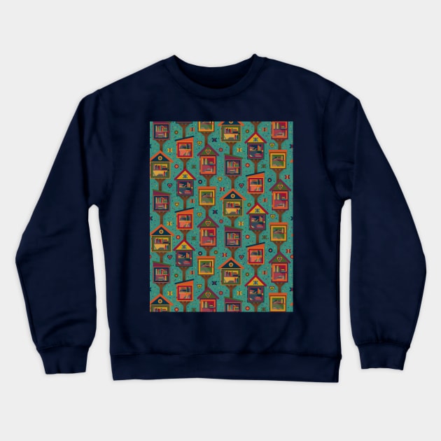 Little Free Libraries Crewneck Sweatshirt by Esobee Craft